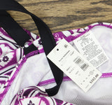 Swim Solutions Tiered Fauxkini One-Piece Swimsuit Magenta Purple Multi 16