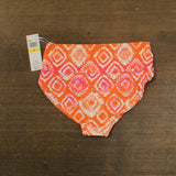 Anne Cole High Waist Soft Band Bikini Bottom Tie Dye Foulard Orange Multi M