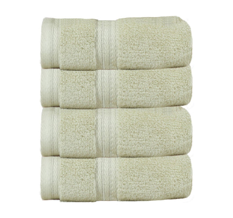 Home Weavers Elegance Essentials 4-pc. Solid Hand Towel Yellow Green 16x24