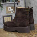 Wild Fable Honor Combat Platform Boots Faux Suede 94568515 Dark Brown 11M