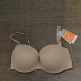 Warners This is Not a Bra Convertible Strapless Bra Toasted Almond Brown 36D