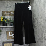 Alex & Sophia Juniors Velvet Pull-On Front-Slit Pants 196Z630E Black XL
