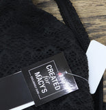 Island Escape Magnolia Underwire Swim Dress Crochet One Piece N760156 Black 6