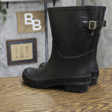 A New Day Vicki Mid-Calf Rain Boots 53855422 Matte Black 6M