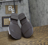 Naturalizer Womens Birch Strappy Flat Sandals Saddle Tan Brown Leather 9M