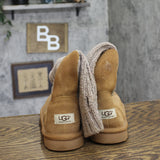 UGG Cambridge Foldover Sock Suede Boots Chestnut Tan Brown 8M