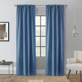 Thermalogic Topsions Room Darkening Curtain Panel Pair 2-Piece Blue 40x84