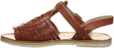 Huaraches by Bearpaw Gloria Womens Leather Slingback Sandals Saddle Brown 10M