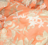 Tommy Hilfiger Womens Tie Front Printed Capelet Fit & Flare Dress Coral Pink 8