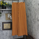 Cupshe Womens Summer Lovin Drawstring Wide Leg Pants Dark Brown L