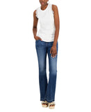 Charter Club Knit Crochet Trim Tank 100125426 Bright White XL