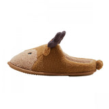 Wondershop Holiday Light up Reindeer Slippers Brown S (Womens 8/9 Mens 7/8)