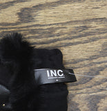 INC International Concepts Womens Studded Faux Fur Cuff Gloves IN2542504 Black M