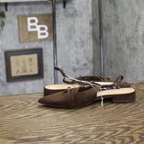 A New Day Womens Twiggy Multi Buckle Mini Heel Flats 94303757 Brown 7M