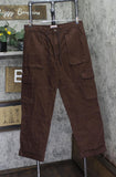 Woolrich X TGT Adult Mid-Rise Slouchy Cargo Twill Pants Drawstring Brown M