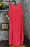 Nina Leonard Womens Miracle Matte Jersey Hi-Low Dress 660220 Cherry Red 3X