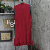 Trixxi Juniors Mock-Turtleneck A-Line Dress Red M