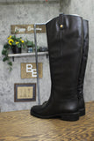 INC International Concepts Womens Fawne Riding Leather Boots FAWNE Black 6M