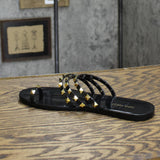 Nine West Women's CARTEE Slide Sandal WNCARTEE3 Black 8M