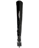 Steve Madden Women's Vanquish Over-the-Knee Thigh-High Boots Black Patent 11M