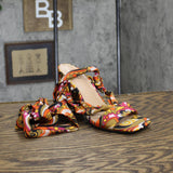 INC International Concepts Laeelia Strappy Square Toe Block Heels Shoes 5.5M