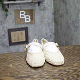 DV Dolce Vita Womens Woven Mulaney Strap Ballet Flat Ivory Off White 8.5M