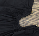 Bardot Women's Remy Embellished Plunge Neck Maxi Knit Dress 59475DB Black 10