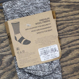 Alaska Knits Women's Marled Wool Blend Crew Boot Socks 54607913 Gray 4-10
