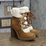BCBGeneration Women's Hiker Ankle Boot GN219526 Camel Brown 6M