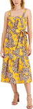 INC International Concepts Printed Woven Midi Sundress 10840081 Zinnia Yellow 12