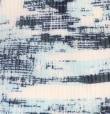 Calvin Klein Womens Petite Printed Pleated Sleeveless Top Positano Blue Multi PM