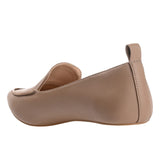Journee Collection Womens Faux Wood Block Heel Maggs Loafers Taupe Brown 7.5M