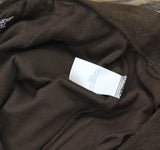 Lands' End Womens Sport Knit High Rise Corduroy Leggings Rich Coffee Brown PL