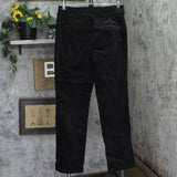 Denim & Co. Tall Stretch Velvet Straight Leg Pull On Pants A662789 Black M Tall