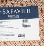 Safavieh Courtyard Rooster Indoor Outdoor Rectangle Rug Red / Natural 2' x 3'7"