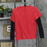 WWE Y2K Boys Faux Layered John Cena Graphic Tee Red / Black See Measurements