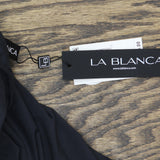 La Blanca Womens Standard Island Goddess Halter Tankini Swim Top LB0IG84 Black 6