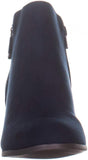 Style & Co. Womens Masrinaaf Suede Block Heel Booties MASRINAAF Navy Blue 7M