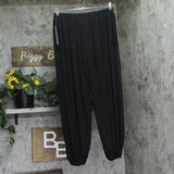 Aqua Womens Woven Balloon Pull On Pants IPO81200 Black L