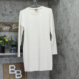 B. Darlin Juniors Long Sleeve Bodycon Dress X23AT42E Off White L