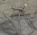 NYDJ Womens Petite Drawstring Roll Cuff Lift Tuck Cargo Shorts Moss Green 16P