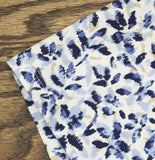 Preswick & Moore Crewneck Short Sleeve Knit T-Shirt Top White / Blue Multi 2X