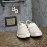 Clarks Breeze Sky Mist Slip-On Sneakers 26181587 Sand Textile Brown 9.5W