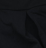 24Seven Comfort Apparel Fit & Flare Pleated Skater Dress with Pockets Black XL