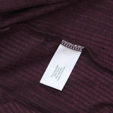 Lane Bryant Ribbed Elastic Bottom Split V-Neck Blouse Shirt Top Purple 26/28
