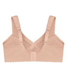 Glamorise Womens MagicLift Cotton Support Wirefree Bra 1001 1001 Cafe Brown 44F