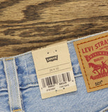 Levi's Womens 501 Button Fly Jeans 94417268 County Fair Blue 26x30