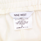 Nine West Womens Elastic Waist Drawstring Dress Pants 1660f7571c3686 White M