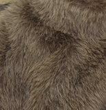 A New Day Womens Faux Fur Zip Up Jacket 94745753 Brown 2XL