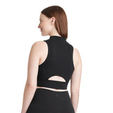 All In Motion Womens Light Support High-Neck Crop Sports Bra 89809232 Black XS